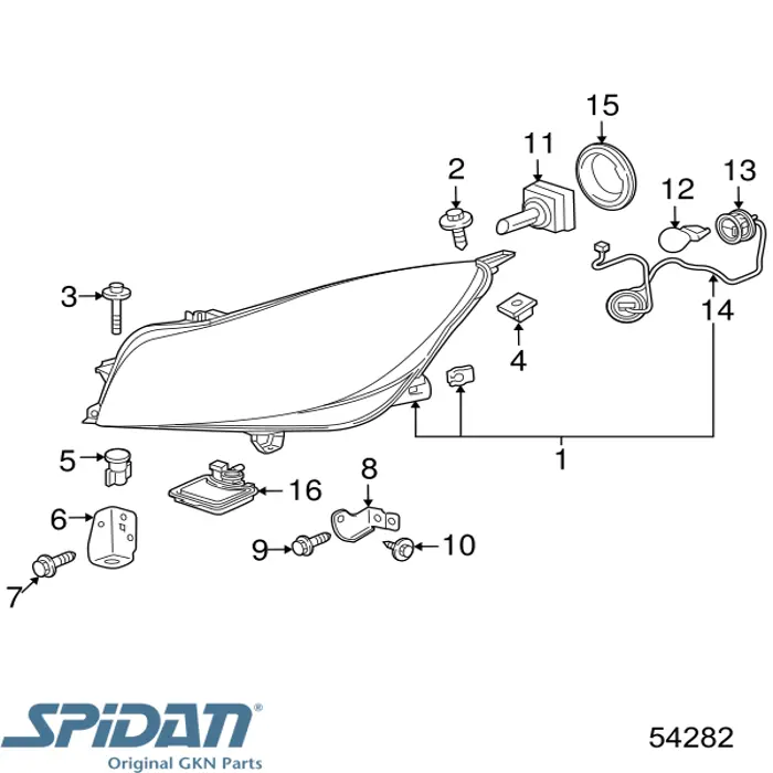 54282 GKN-Spidan bomba hidráulica de dirección