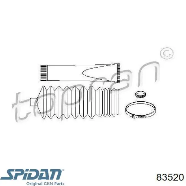 83520 GKN-Spidan Guardapolvo dirección