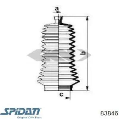 Guardapolvo de dirección GKN-Spidan 83846 precio, desde 13,27 EUR