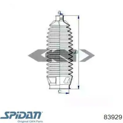 83929 GKN-Spidan Guardapolvo dirección
