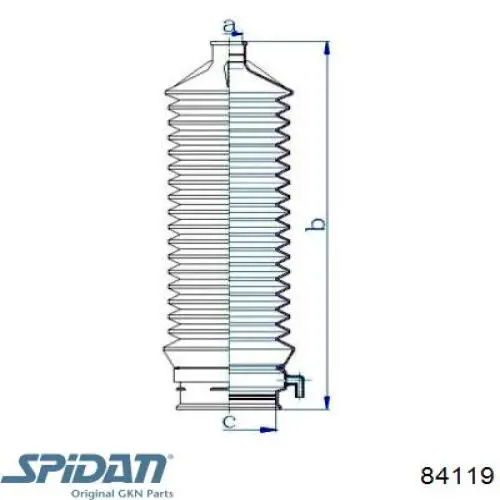 Guardapolvo de dirección GKN-Spidan 84119 precio, desde 18,89 EUR