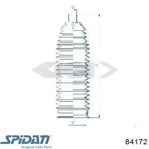 84172 GKN-Spidan fuelle dirección