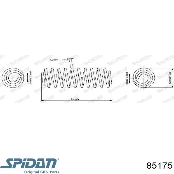 Muelle de suspensión trasero Mercedes A1693243404 precio, desde 38,51 EUR