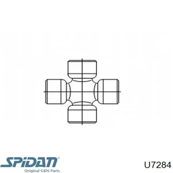 U7284 GKN-Spidan cruceta de árbol de cardán trasero
