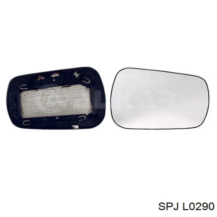 L-0290 SPJ cristal de espejo retrovisor exterior derecho