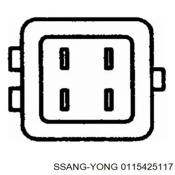 0115425117 Ssang Yong sensor de temperatura del refrigerante