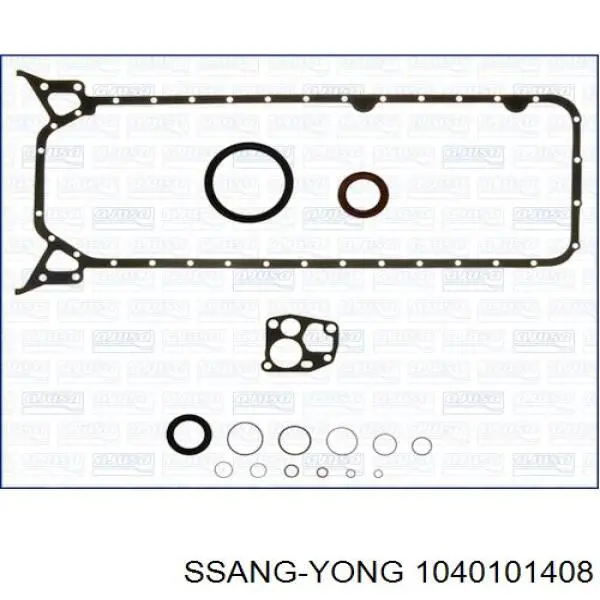 1040101408 Ssang Yong juego completo de juntas, motor, inferior