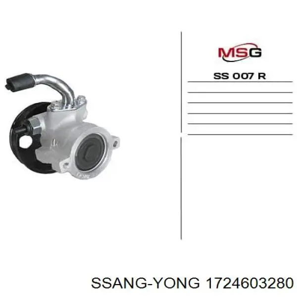 Comprar Bomba de dirección SsangYong Korando C 