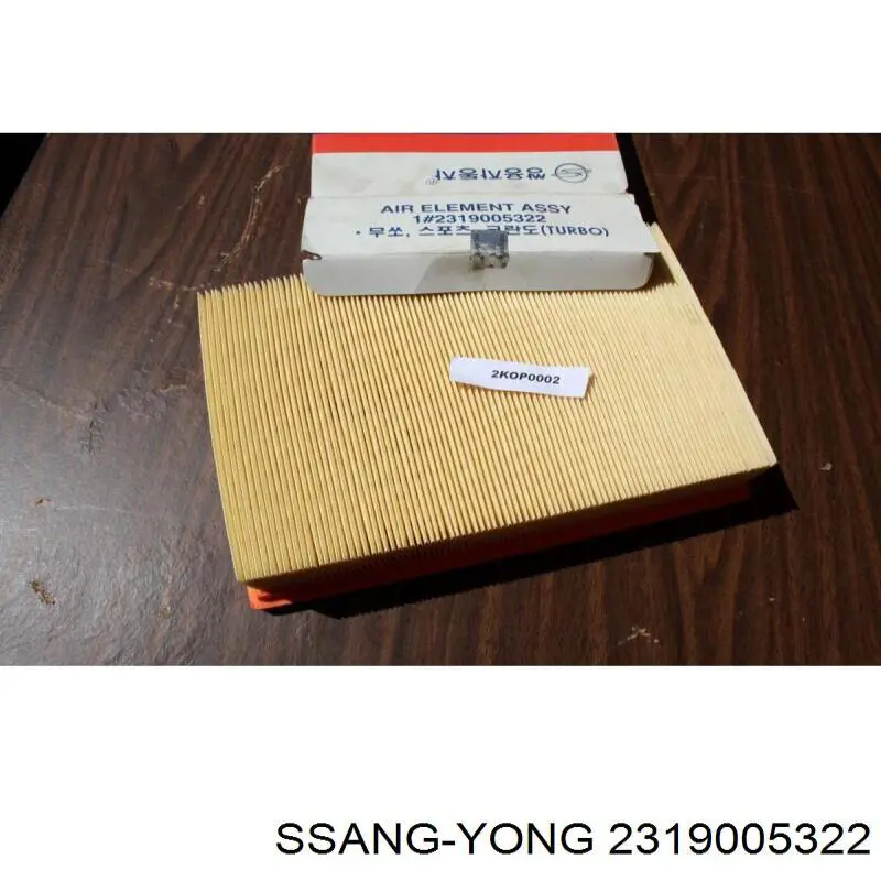 2319005322 Ssang Yong filtro de aire