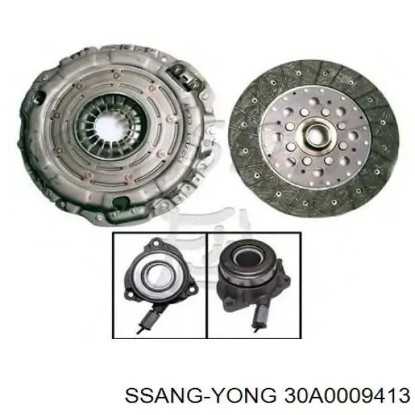 30A0009413 Ssang Yong kit de embrague (3 partes)