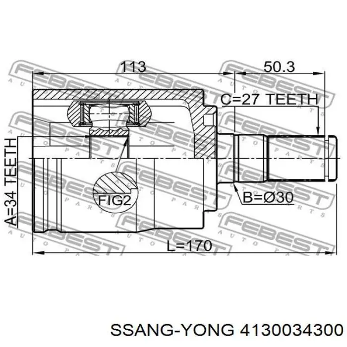391004JA0B Nissan/Infiniti Semieje delantero