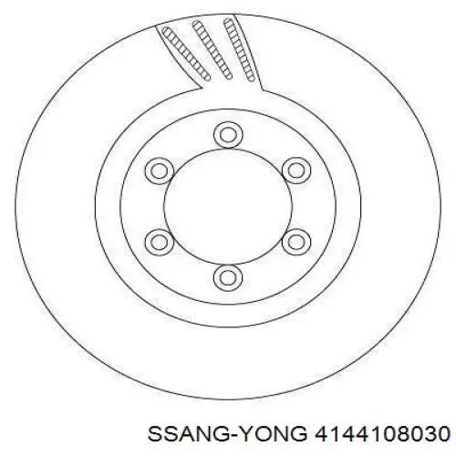 Disco de freno 4144108030 Ssang Yong