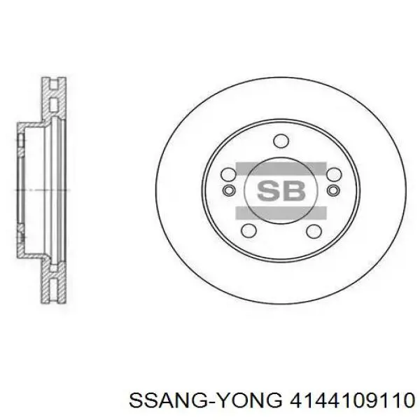 Frenos delanteros Ssang Yong 4144109110 precio, desde 41,01 EUR