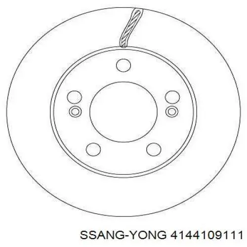 Disco de freno 4144109111 Ssang Yong