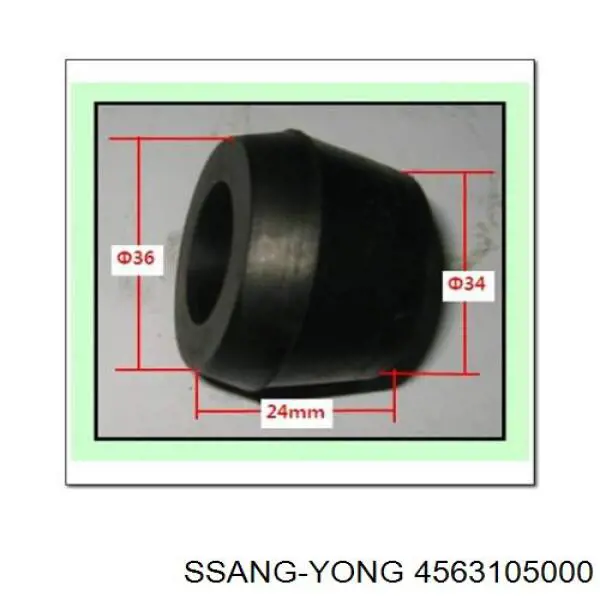 Comprar 4563105000 Ssang Yong Buje de la barra reactiva trasera
