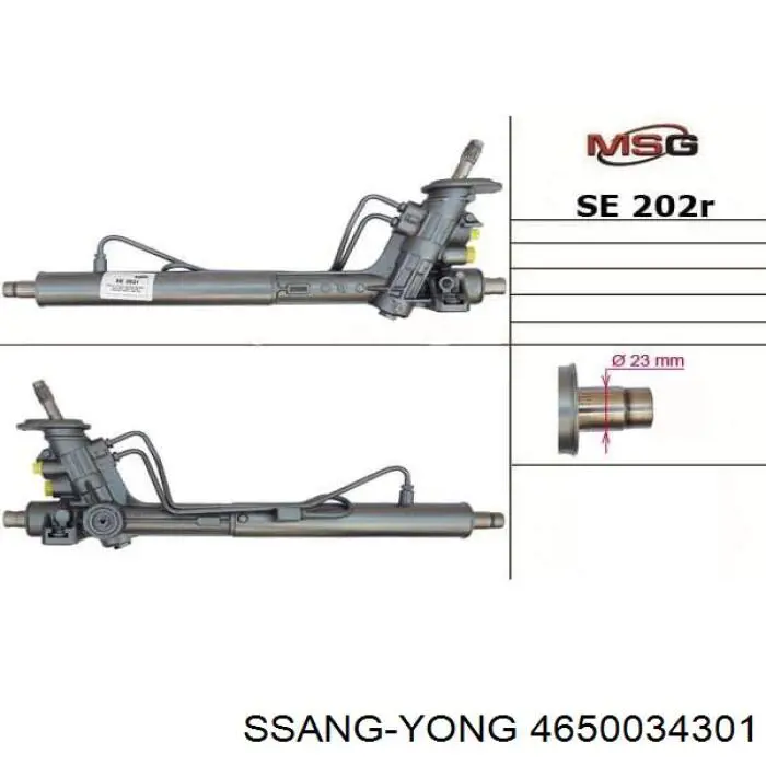 Engranaje de dirección SsangYong Actyon SUV (2011 - 2026) precio, desde  