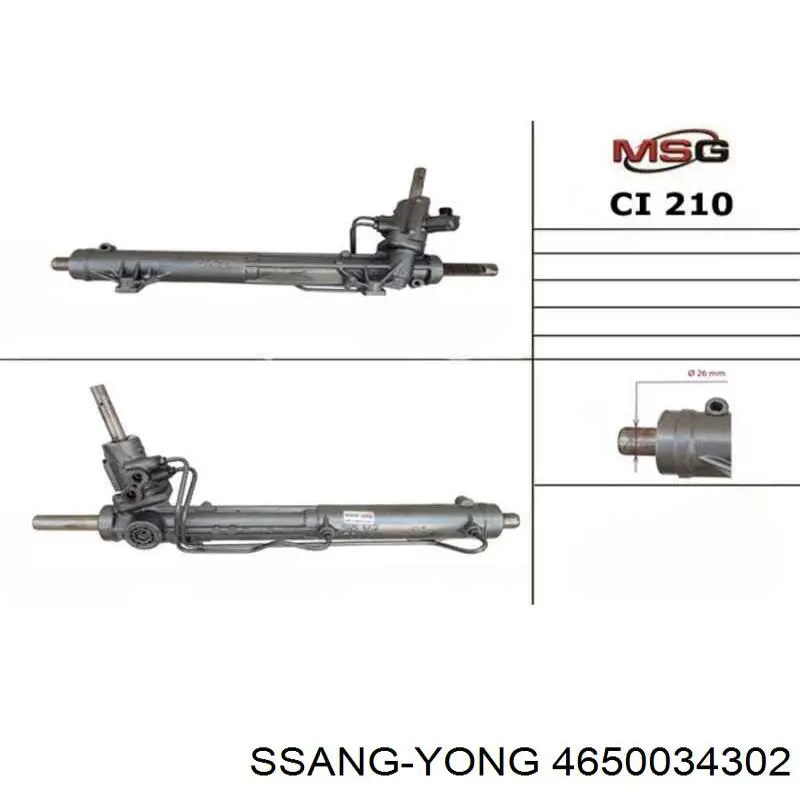  Cremallera de dirección SsangYong Actyon 
