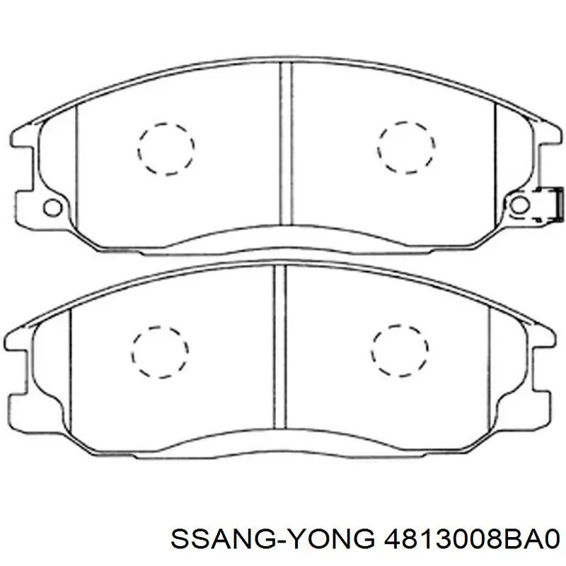 Pastillas de freno 4813008BA0 Ssang Yong
