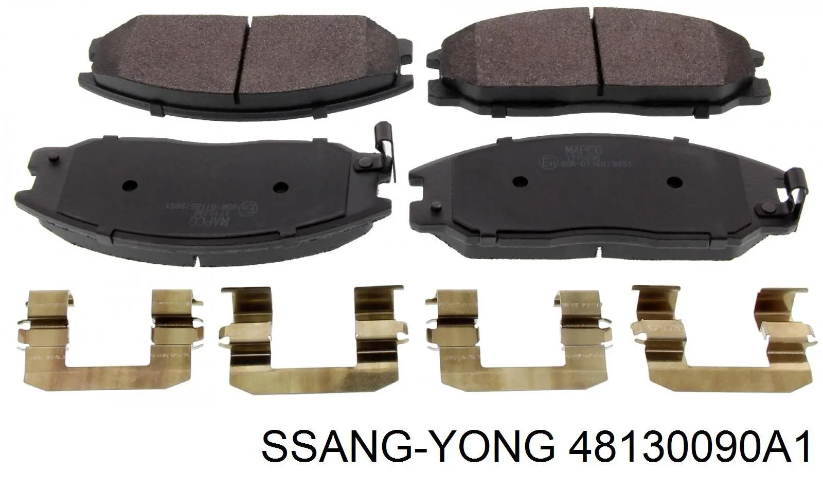 48130090A1 Ssang Yong pastillas de freno delanteras