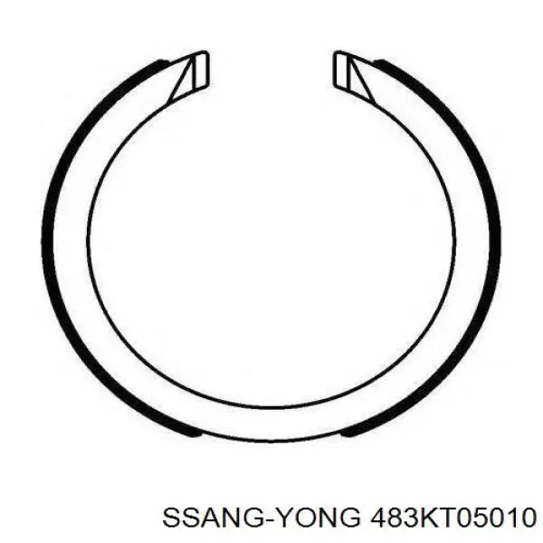 Comprar 483KT05010 Ssang Yong Juego de zapatas de frenos, freno de estacionamiento