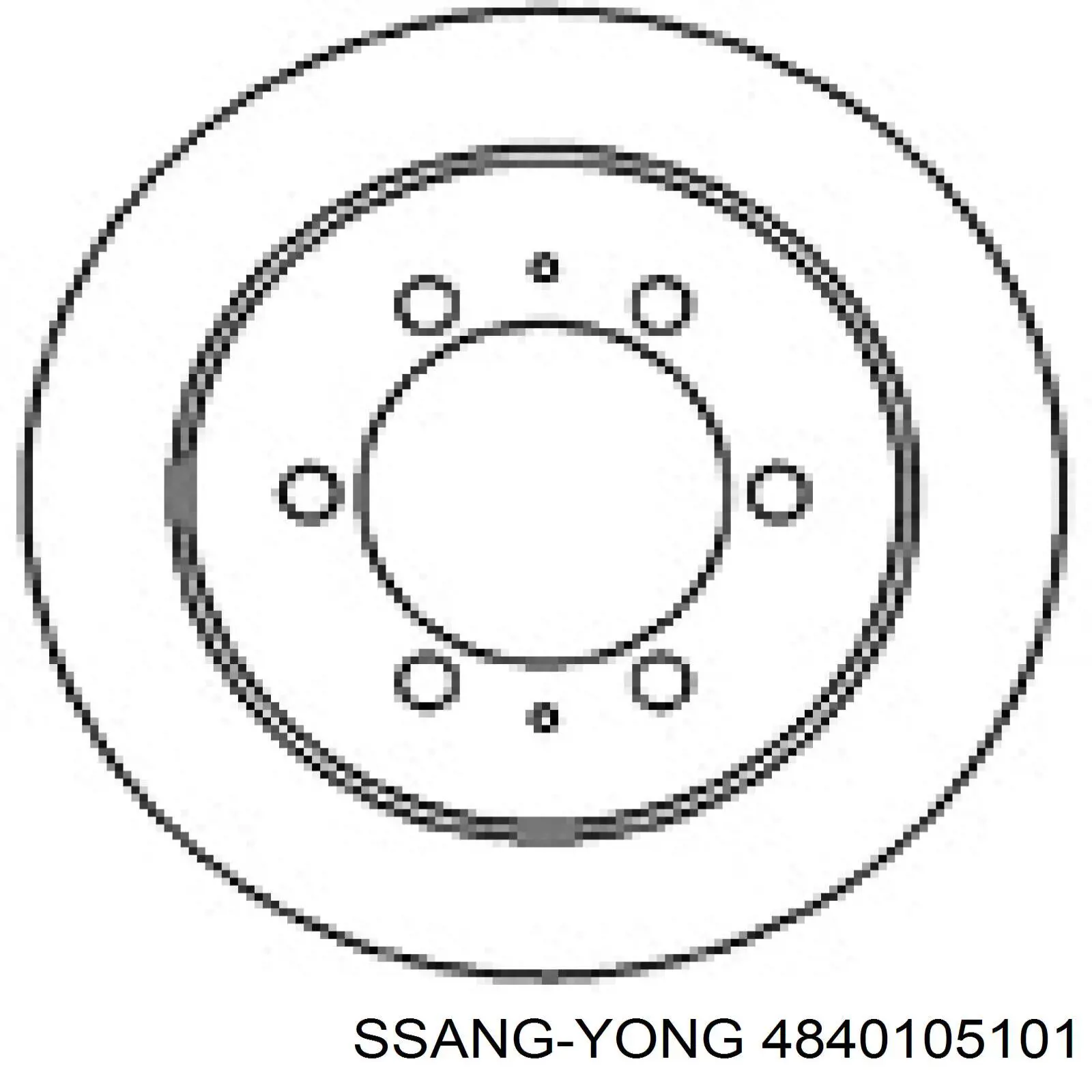 Comprar 4840105101 Ssang Yong Disco de freno trasero