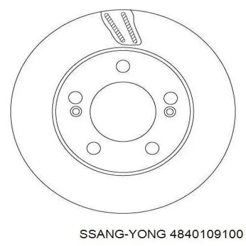 4840109100 Ssang Yong Freno de disco trasero
