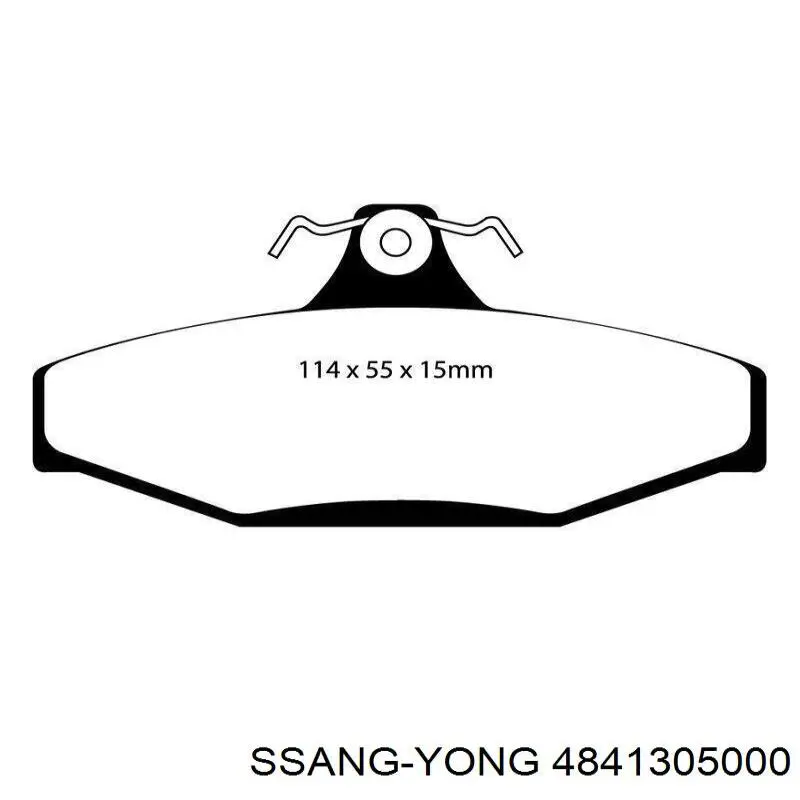 4841305000 Ssang Yong pastillas de freno traseras