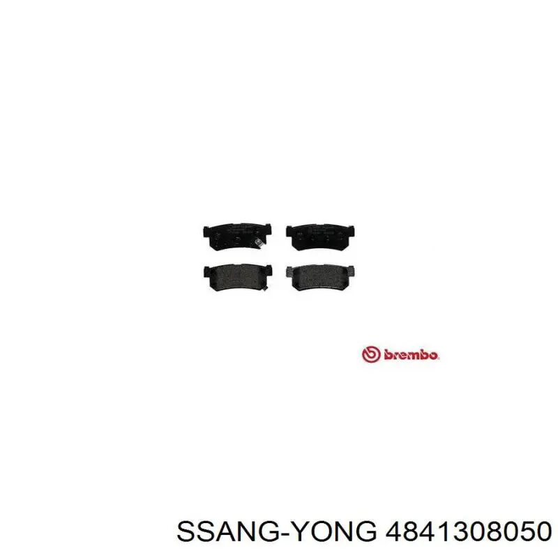 4841308050 Ssang Yong pastillas de freno traseras