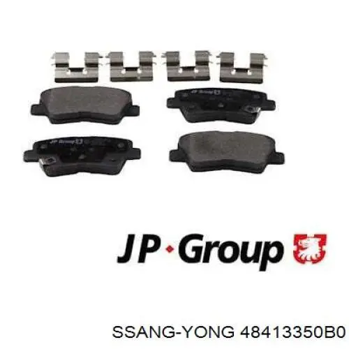 48413350B0 Ssang Yong Pastillas freno traseras