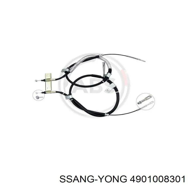 Comprar 4901008301 Ssang Yong Cable de freno de mano trasero derecho/izquierdo