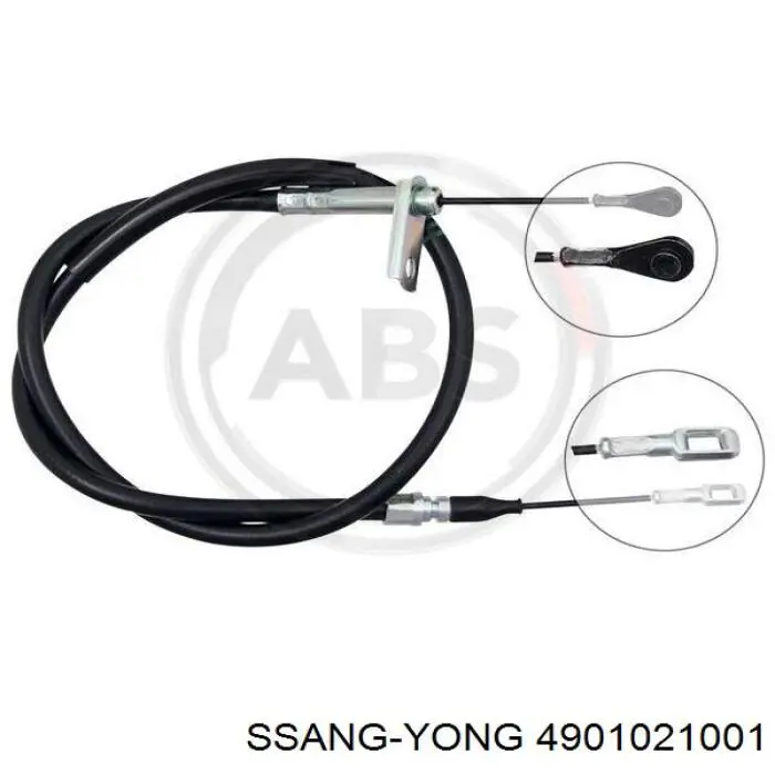 4901021001 Hyundai/Kia cable de freno de mano trasero izquierdo