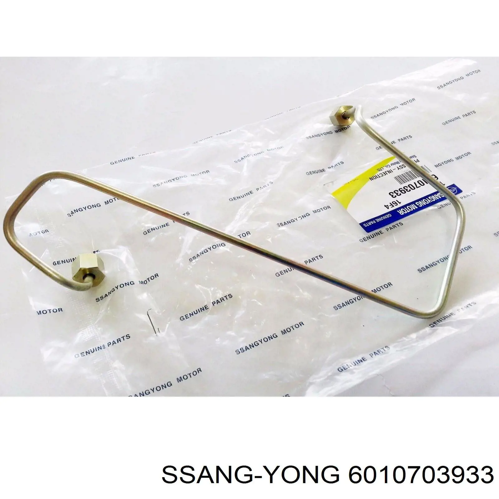 6010703933 Ssang Yong tubería alta presión, sistema inyección para cilindro 3