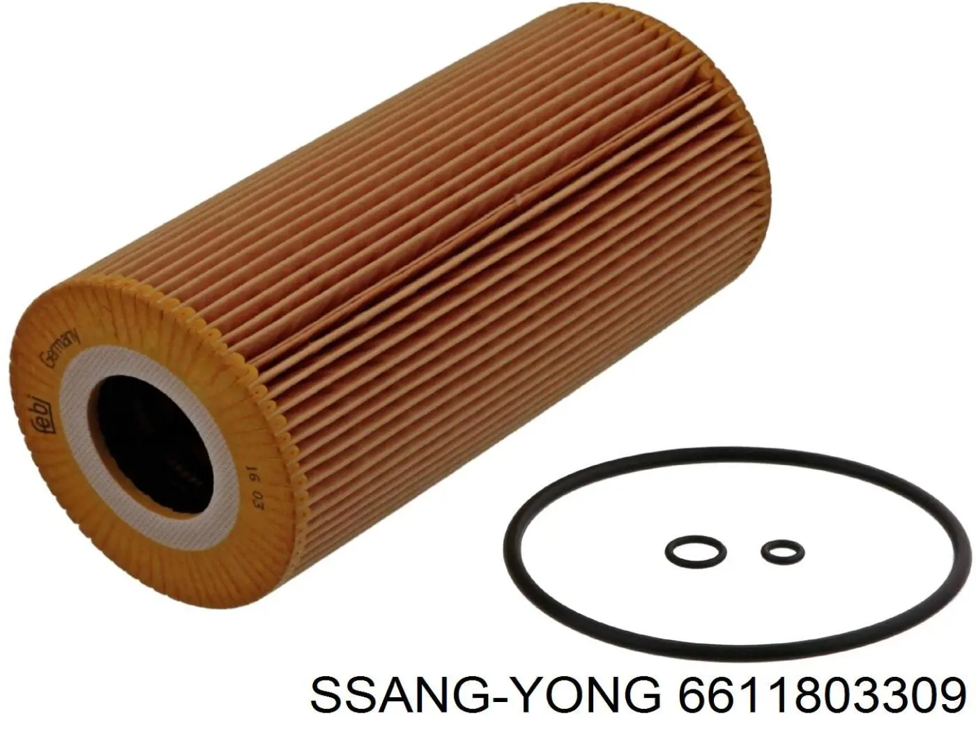 6611803309 Ssang Yong filtro de aceite