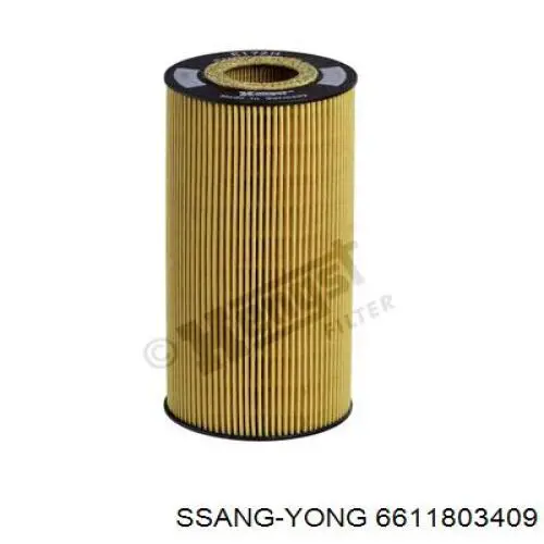 6611803409 Ssang Yong filtro de aceite