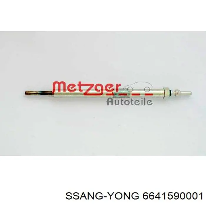 Bujía de precalentamiento Ssang Yong 6641590001