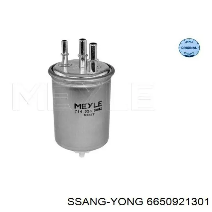 6650921301 Ssang Yong filtro de combustible