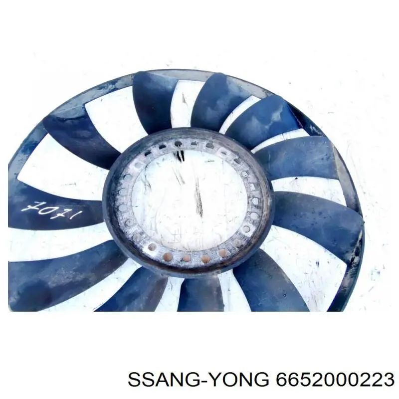 Ventilador del radiador 6652000223 Ssang Yong