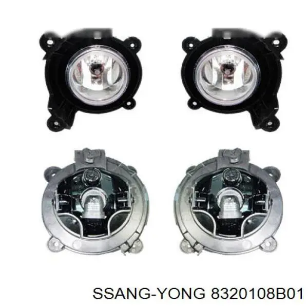 Luces antiniebla  izquierdo Ssang Yong 8320108B01 precio, desde 58,08 EUR