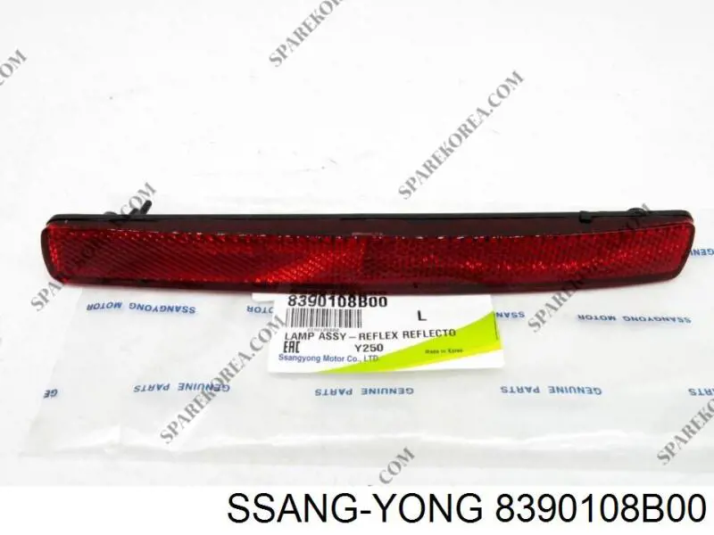 Comprar 8390108B00 Ssang Yong Reflector trasero izquierdo del parachoques