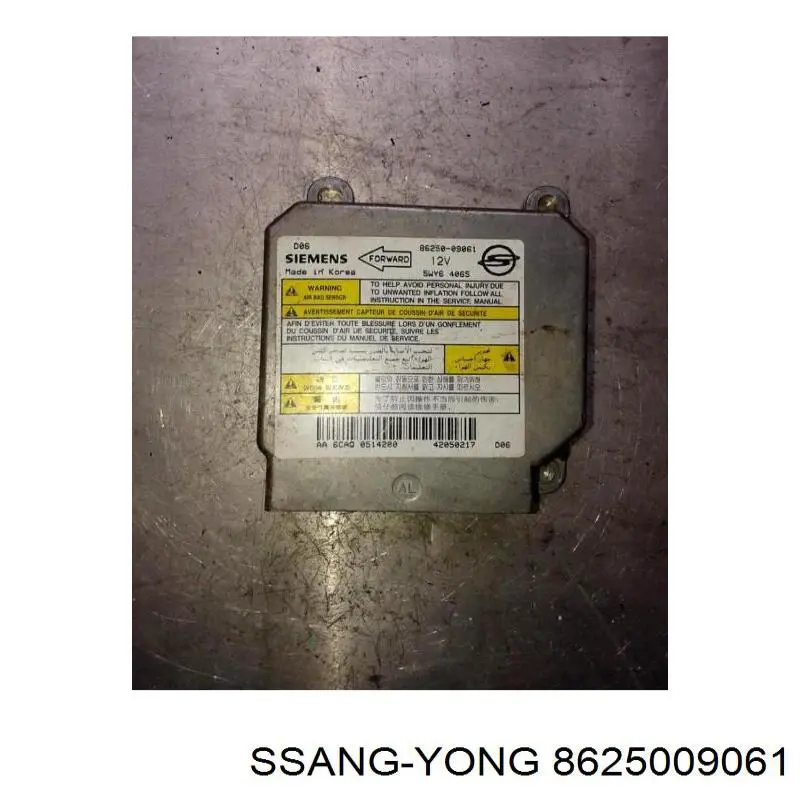 Procesador Del Modulo De Control De AIRBAG SsangYong Kyron 2 