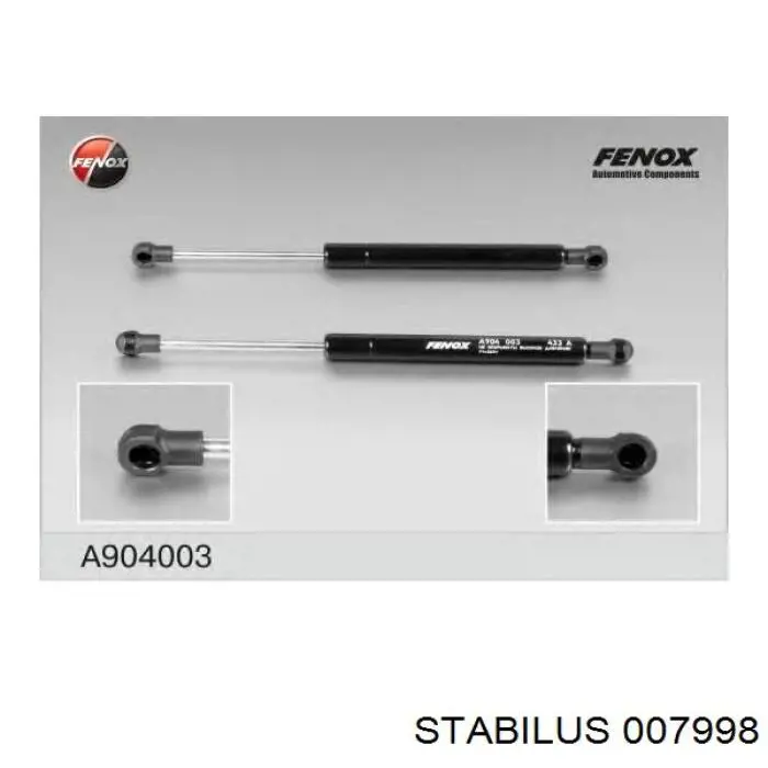 Muelle neumatico maletero Stabilus 007998