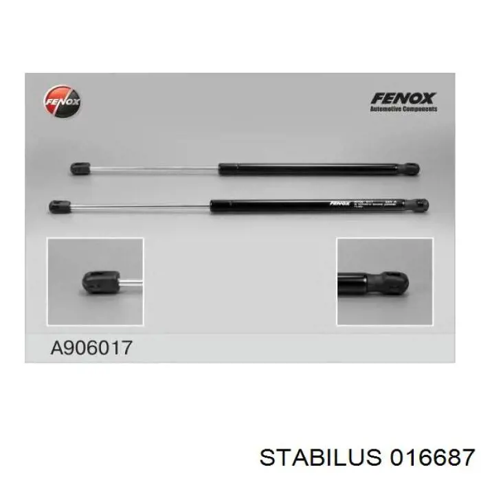 Amortiguador de maletero Stabilus 016687 precio, desde 15,32 EUR