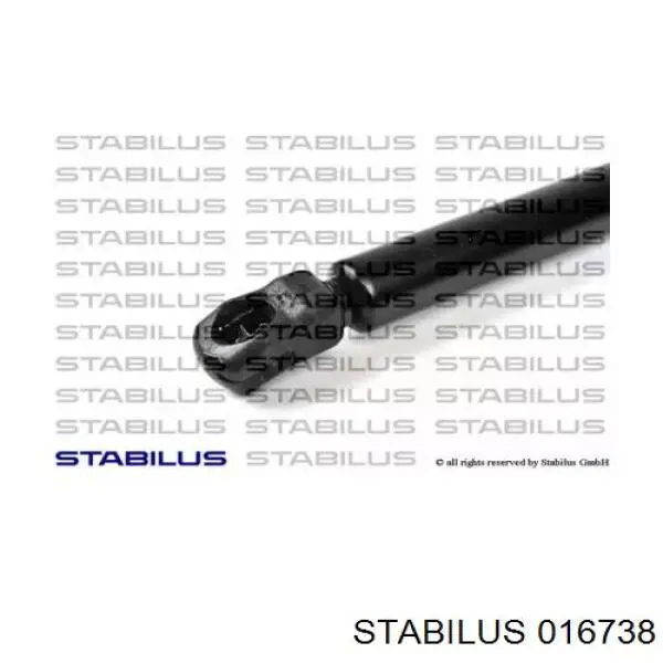 016738 Stabilus muelle neumático, capó de motor