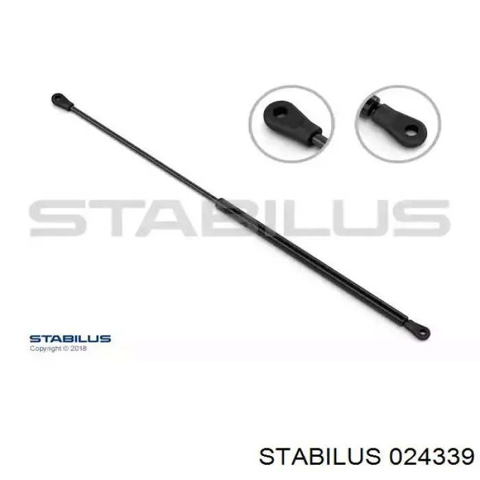 Muelle neumático, tapa delantera Stabilus 024339 precio, desde 11,42 EUR