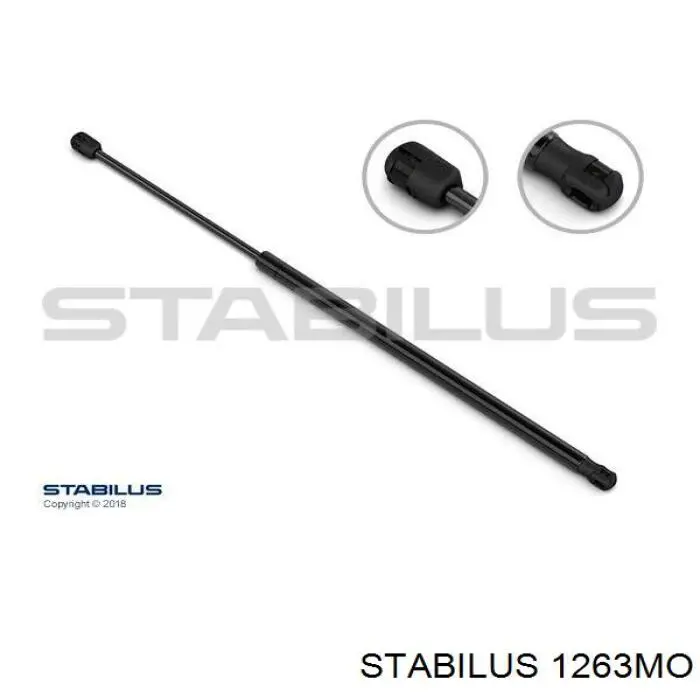 1263MO Stabilus muelle neumático, capó de motor