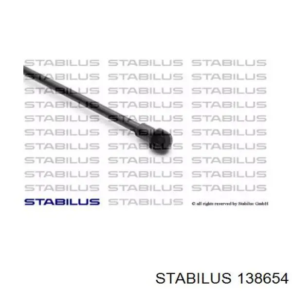 Amortiguador maletero 138654 Stabilus