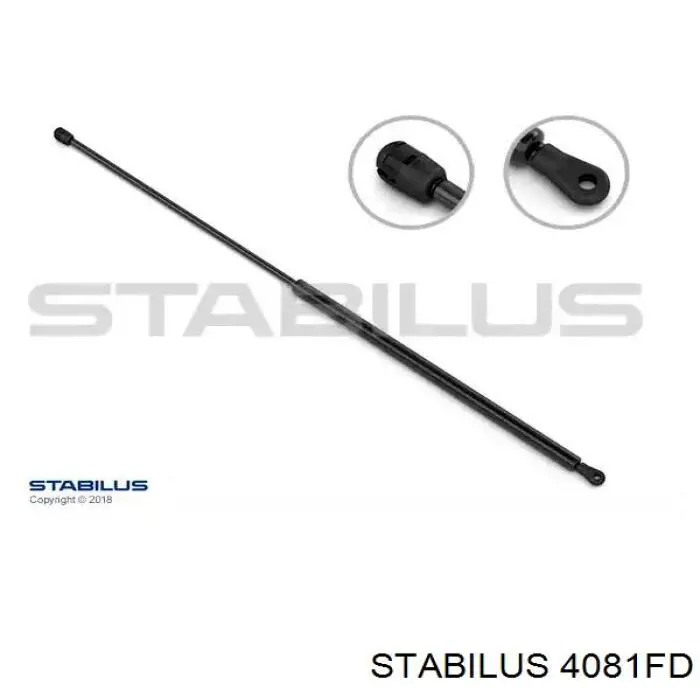 4081FD Stabilus muelle neumático, capó de motor