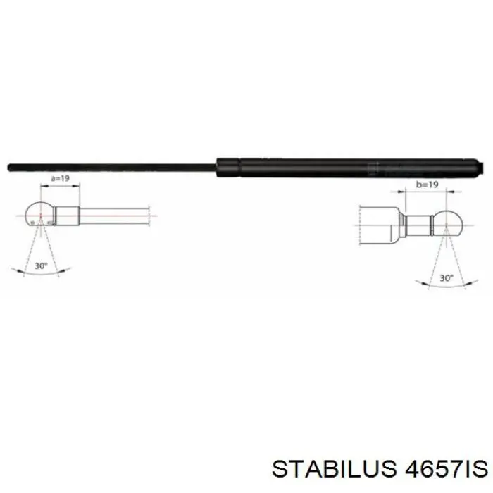 4657IS Stabilus amortiguador de maletero