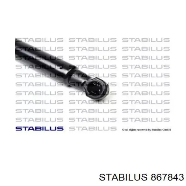 867843 Stabilus amortiguador para porton trasero (3/5 puertas traseras (lisas)