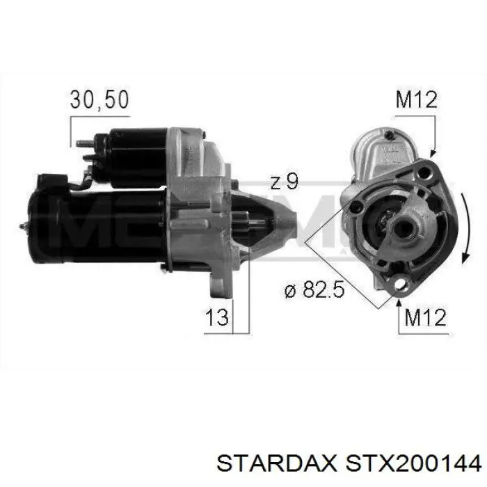 STX200144 Stardax motor de arranque